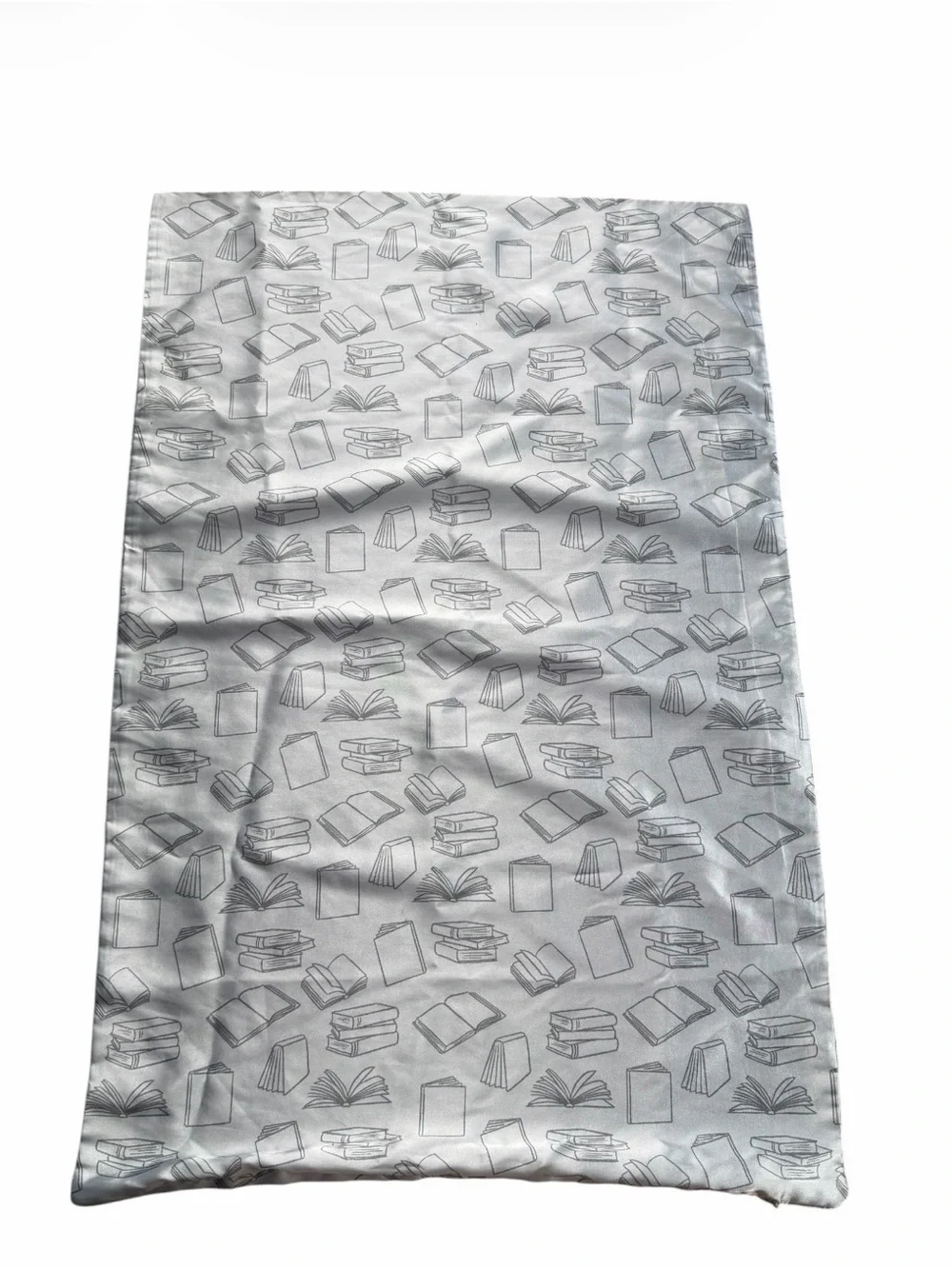 Paper Source Book Print Satin Pillowcase Zippered 18.5x28.5 Library Lover Gift